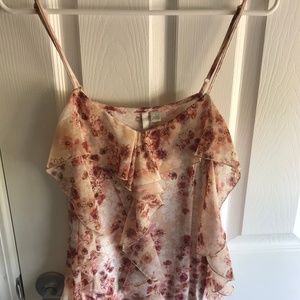 LC Lauren Conrad floral tank